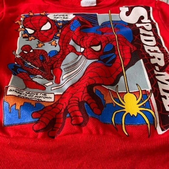 Vintage Rare Marvel Spiderman Youth Crewneck Sweatshirt USA - Picture 4 of 8